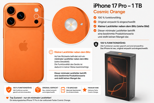 iPhone 17 Pro 1 TB Cosmic Orange