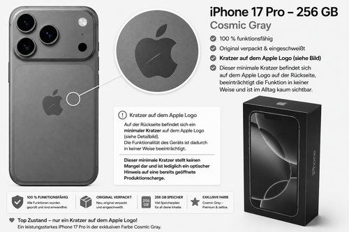 iPhone 17 Pro 256GB Tiefblau - Neu